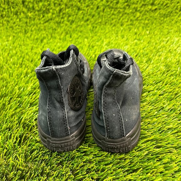 Converse Chuck Taylor All Star Kids Boys Size 11C Black Athletic Shoes Sneakers - Picture 7 of 9